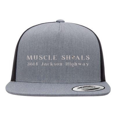 Muscle Shoals Alabama 3614 Jackson Highway Music Souvenir Flat Bill Trucker Hat