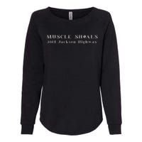 Muscle Shoals Alabama 3614 Jackson Highway Music Souvenir Womens California Wash Sweatshirt