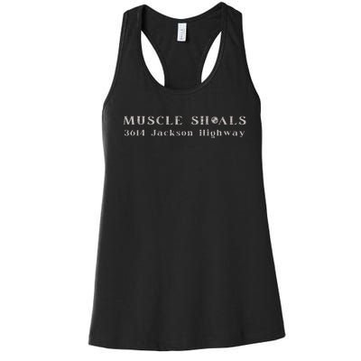 Muscle Shoals Alabama 3614 Jackson Highway Music Souvenir Women's Racerback Tank