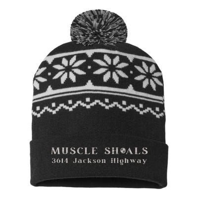 Muscle Shoals Alabama 3614 Jackson Highway Music Souvenir USA-Made Snowflake Beanie