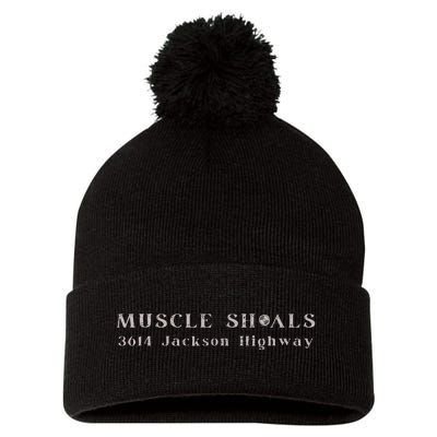 Muscle Shoals Alabama 3614 Jackson Highway Music Souvenir Pom Pom 12in Knit Beanie