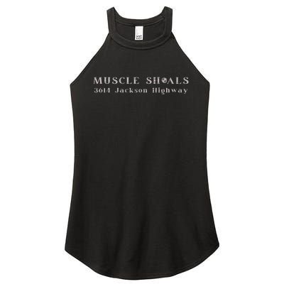 Muscle Shoals Alabama 3614 Jackson Highway Music Souvenir Women's Perfect Tri Rocker Tank