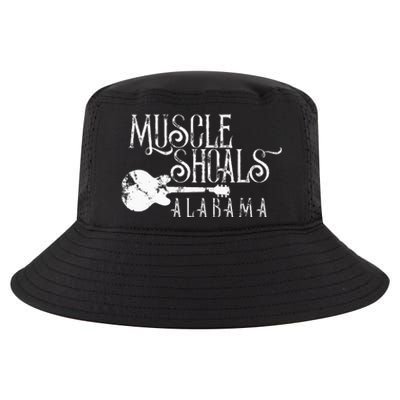 Muscle Shoals Alabama With Guitar Swampy Soul Music Fans Cool Comfort Performance Bucket Hat