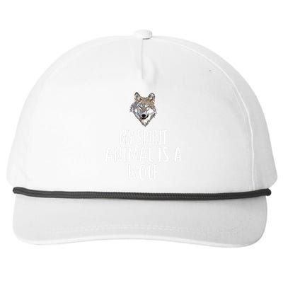 My Spirit Animal Is A WOLF Funny WOLVES Snapback Five-Panel Rope Hat