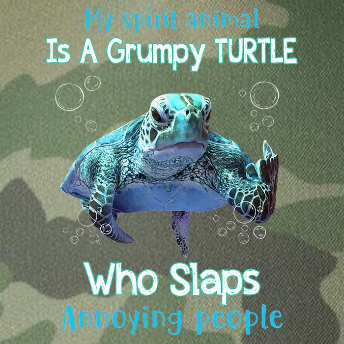 My Spirit Animal Is Grumpy Turtle Who Slaps Annoying People Legacy Tie Dye Trucker Hat