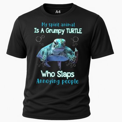 My Spirit Animal Is Grumpy Turtle Who Slaps Annoying People Performance Shirt
