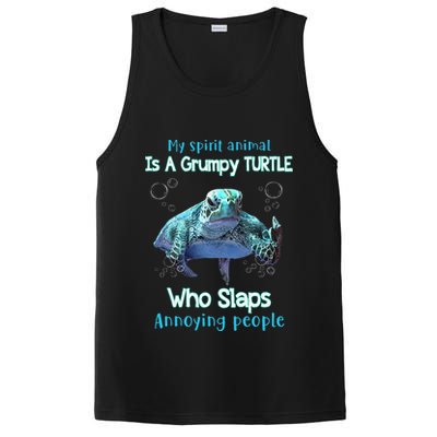 My Spirit Animal Is Grumpy Turtle Who Slaps Annoying People PosiCharge Competitor Tank