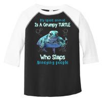 My Spirit Animal Is Grumpy Turtle Who Slaps Annoying People Toddler Fine Jersey T-Shirt