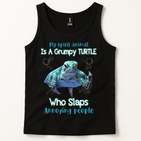 My Spirit Animal Is Grumpy Turtle Who Slaps Annoying People Tank Top