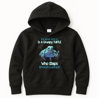 My Spirit Animal Is Grumpy Turtle Who Slaps Annoying People Kids Hoodie