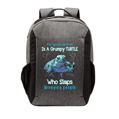 My Spirit Animal Is Grumpy Turtle Who Slaps Annoying People Vector Backpack