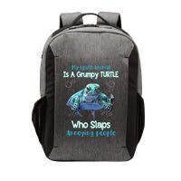 My Spirit Animal Is Grumpy Turtle Who Slaps Annoying People Vector Backpack