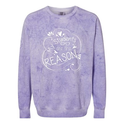 My Students Are The Reason Colorblast Crewneck Sweatshirt