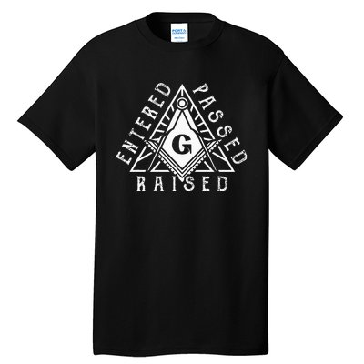 Masonic Square And Compasses Design Tall T-Shirt