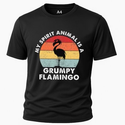 My Spirit Animal Is A Grumpy Flamingo Performance Shirt