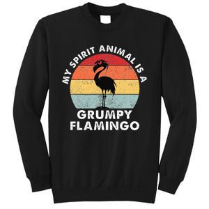 My Spirit Animal Is A Grumpy Flamingo Sweatshirt