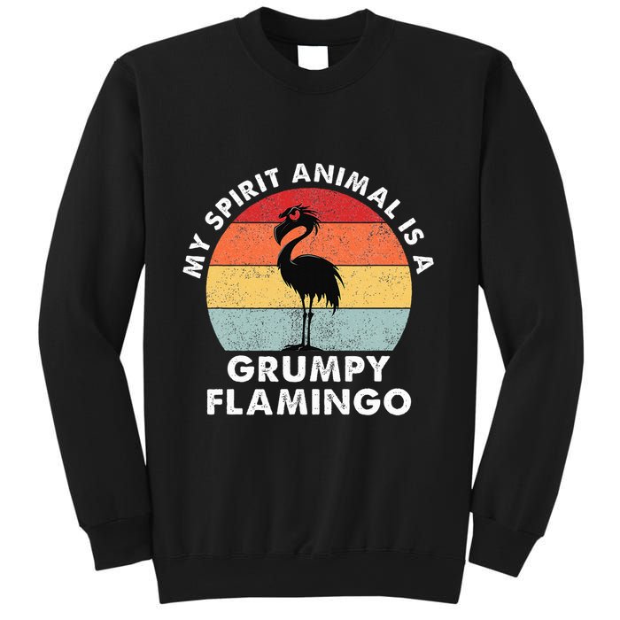 My Spirit Animal Is A Grumpy Flamingo Sweatshirt