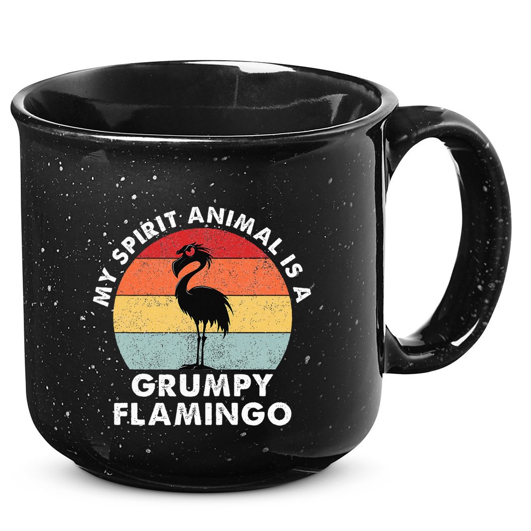 My Spirit Animal Is A Grumpy Flamingo 15oz Campfire Ceramic Mug