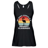 My Spirit Animal Is A Grumpy Flamingo Ladies Essential Flowy Tank