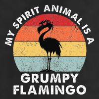 My Spirit Animal Is A Grumpy Flamingo 25L Jumbo Tote