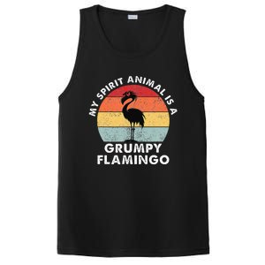 My Spirit Animal Is A Grumpy Flamingo PosiCharge Competitor Tank