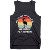 My Spirit Animal Is A Grumpy Flamingo Tank Top