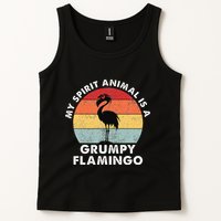 My Spirit Animal Is A Grumpy Flamingo Tank Top