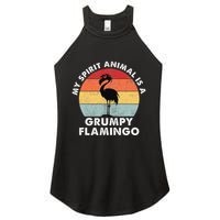 My Spirit Animal Is A Grumpy Flamingo Women's Perfect Tri Rocker Tank