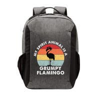 My Spirit Animal Is A Grumpy Flamingo Vector Backpack