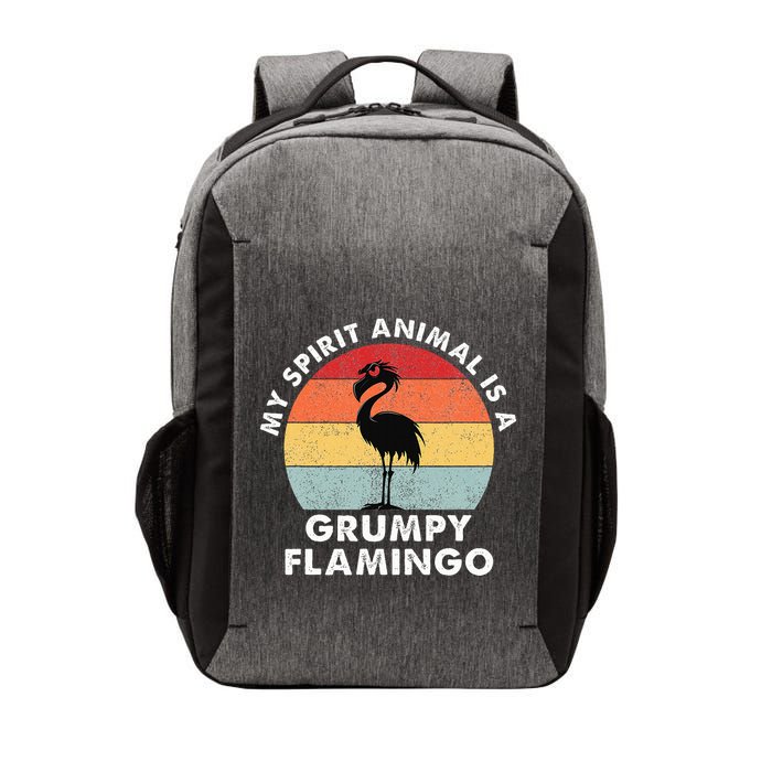 My Spirit Animal Is A Grumpy Flamingo Vector Backpack