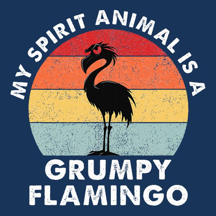 My Spirit Animal Is A Grumpy Flamingo Infant Baby Jersey Bodysuit