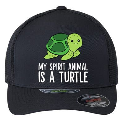 My Spirit Animal Is A Turtle Love Turtles Flexfit Unipanel Trucker Cap