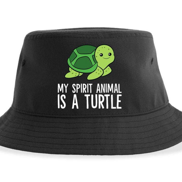 My Spirit Animal Is A Turtle Love Turtles Sustainable Bucket Hat