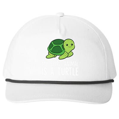 My Spirit Animal Is A Turtle Love Turtles Snapback Five-Panel Rope Hat