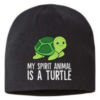 My Spirit Animal Is A Turtle Love Turtles Sustainable Beanie