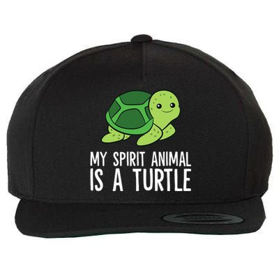 My Spirit Animal Is A Turtle Love Turtles Wool Snapback Cap