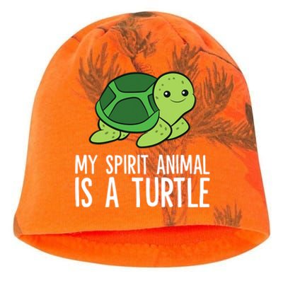 My Spirit Animal Is A Turtle Love Turtles Kati - Camo Knit Beanie