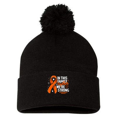 Multiple Sclerosis Awareness Family Support Ms Awareness Pom Pom 12in Knit Beanie