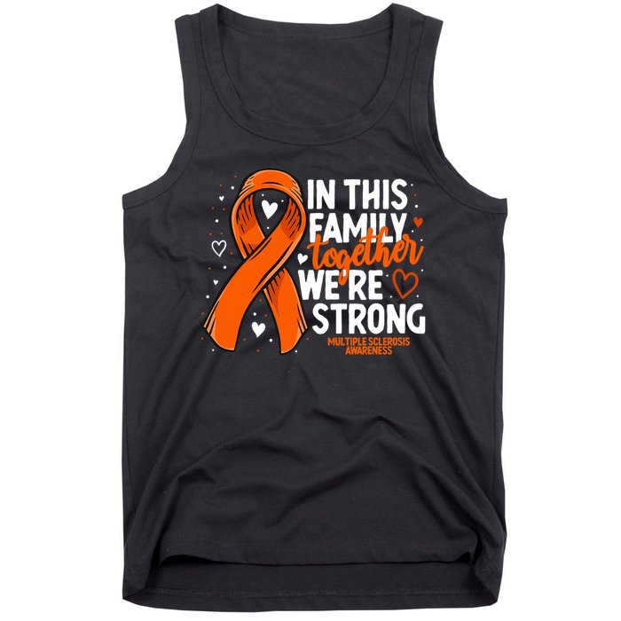 Multiple Sclerosis Awareness Family Support Ms Awareness Tank Top