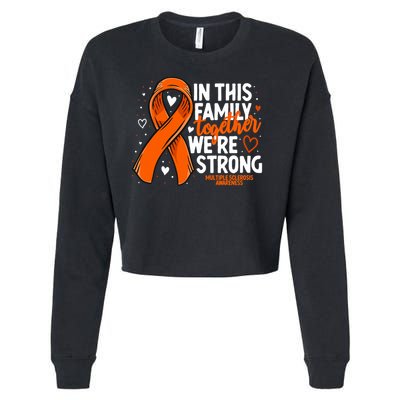 Multiple Sclerosis Awareness Family Support Ms Awareness Cropped Pullover Crew