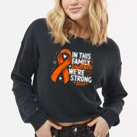 Multiple Sclerosis Awareness Family Support Ms Awareness Cropped Pullover Crew