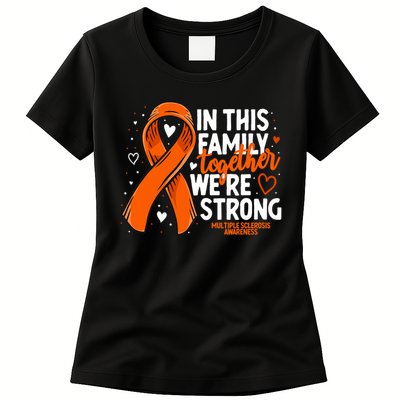 Multiple Sclerosis Awareness Family Support Ms Awareness Womens T-Shirt