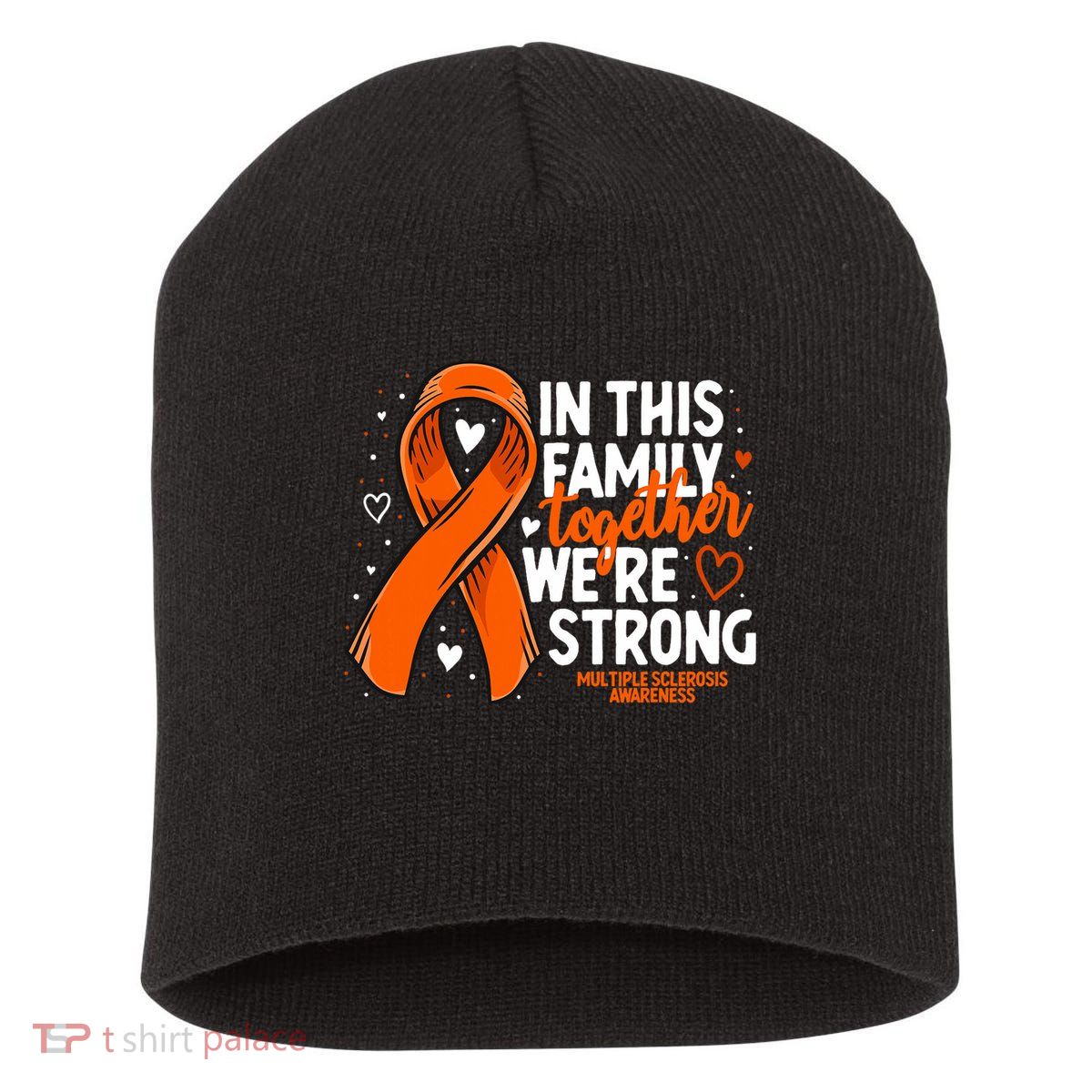 Multiple Sclerosis Awareness Family Support Ms Awareness Short Acrylic Beanie