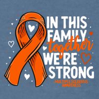 Multiple Sclerosis Awareness Family Support Ms Awareness Garment-Dyed Sweatshirt