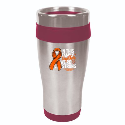 Multiple Sclerosis Awareness Family Support Ms Awareness 16oz Travel Tumbler