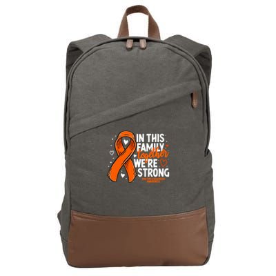 Multiple Sclerosis Awareness Family Support Ms Awareness Cotton Canvas Backpack