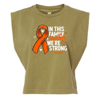 Multiple Sclerosis Awareness Family Support Ms Awareness Garment-Dyed Women's Muscle Tee
