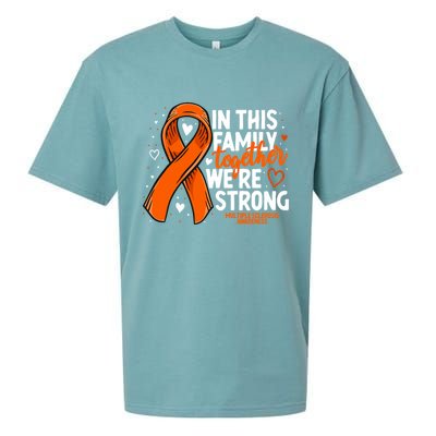 Multiple Sclerosis Awareness Family Support Ms Awareness Sueded Cloud Jersey T-Shirt