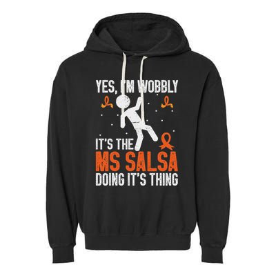 Multiple Sclerosis Awareness Ms Garment-Dyed Fleece Hoodie
