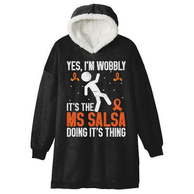 Multiple Sclerosis Awareness Ms Hooded Wearable Blanket